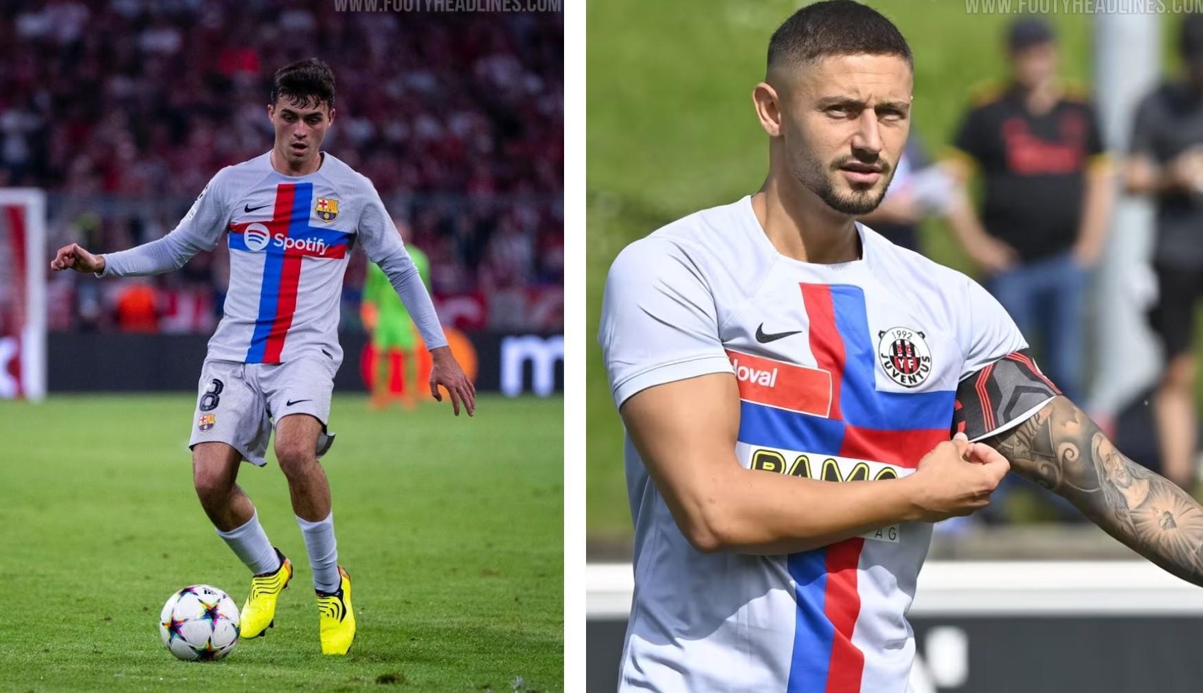 世俱杯-因球队体育总监是巴萨球迷,瑞士第四级别球队穿巴萨球衣比赛